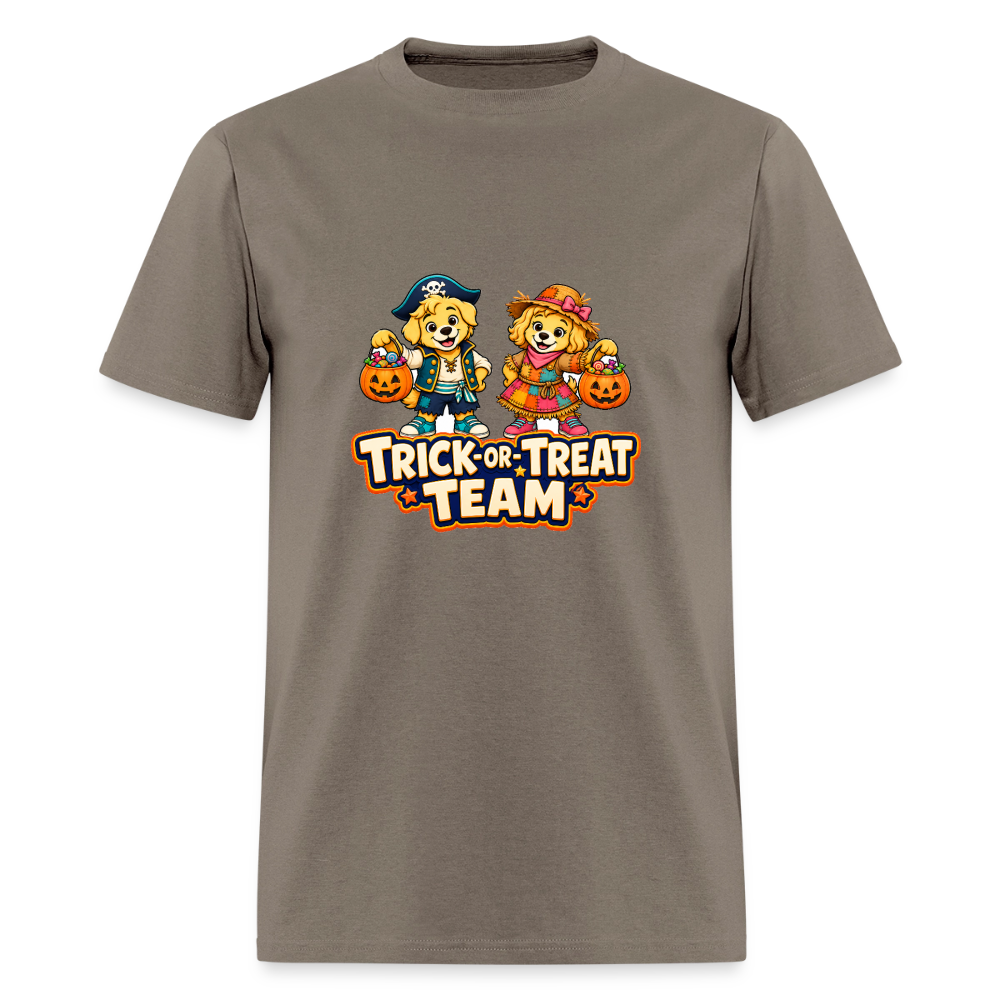 Bobby and Bonnie Halloween Trick or Treat Team Men's T-Shirt - safari