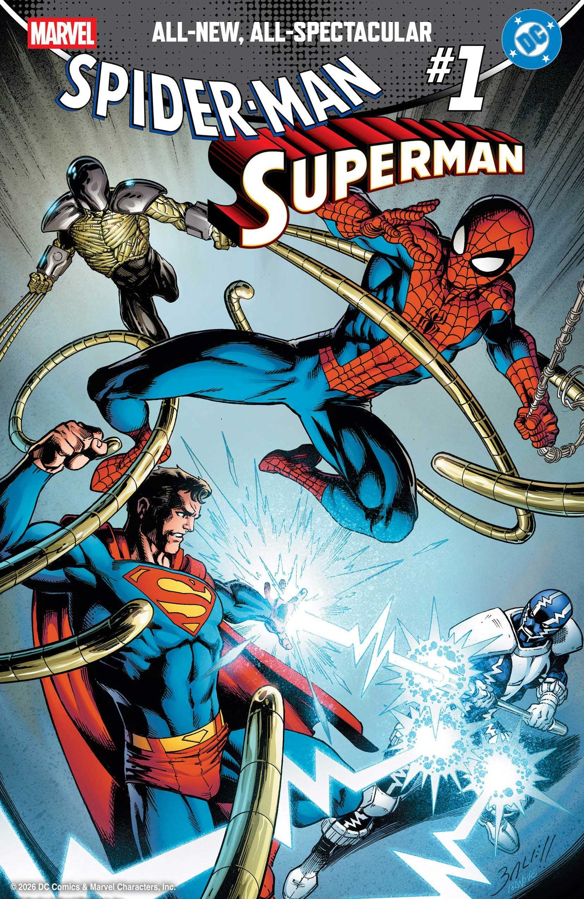 MARVEL/DC: SPIDER-MAN/SUPERMAN #1 MARK BAGLEY FOIL VARIANT