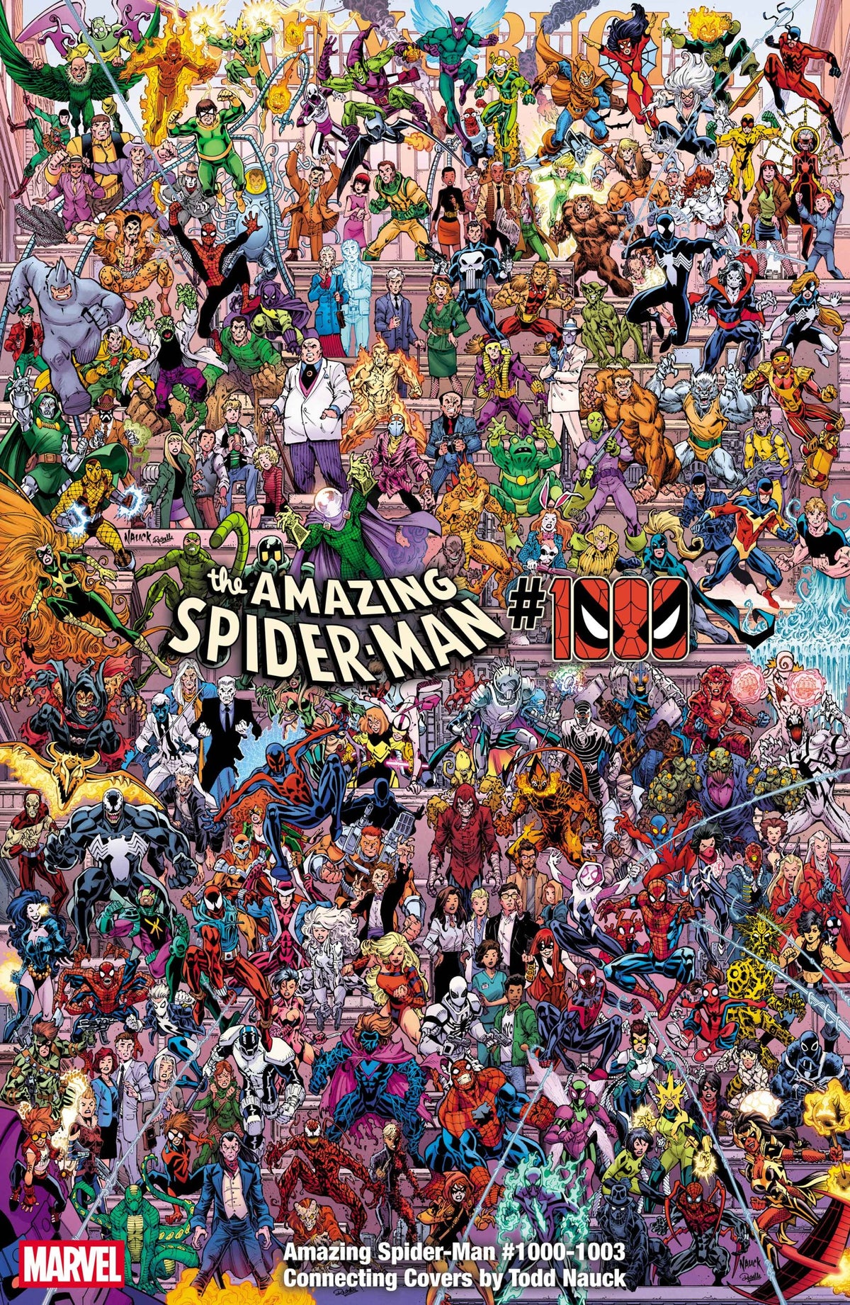Amazing Spider-Man #1000 Todd Nauck Four-Part Connecting Variant Cover