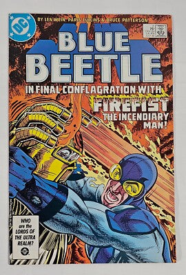 Blue Beetle in Final Conflagration with FireFist