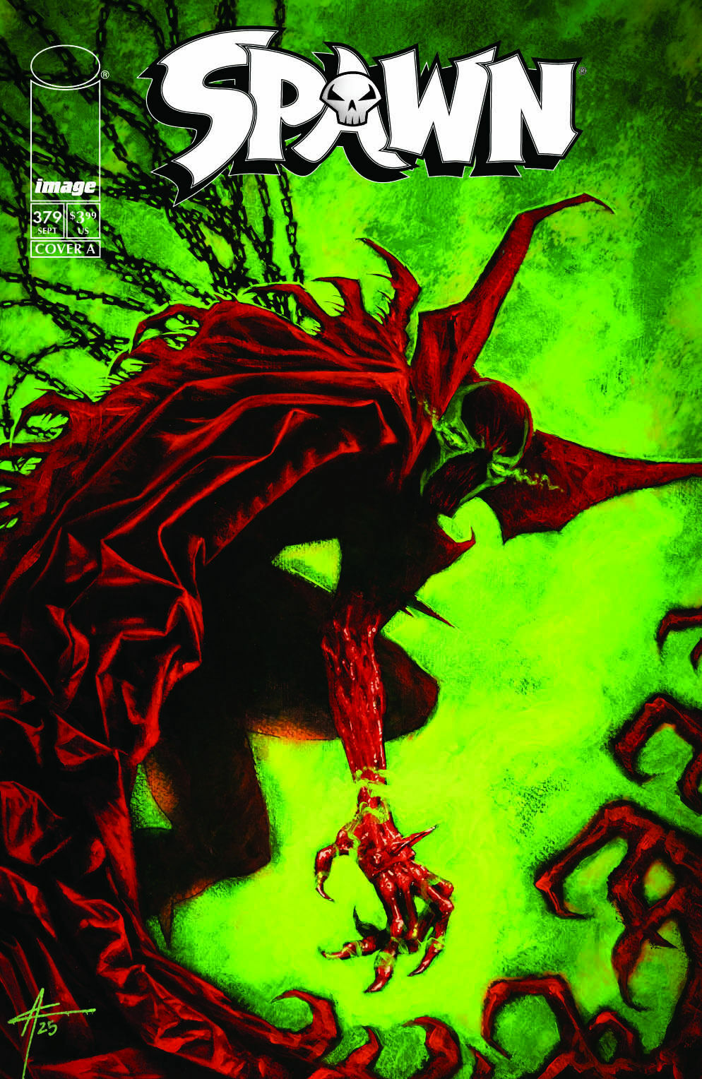 Spawn #379 Cover A by Aaron Campbell
