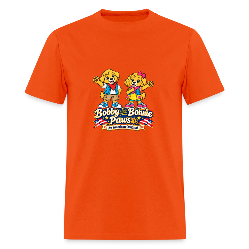 Men's T-Shirt Bobby and Bonnie Paws - orange