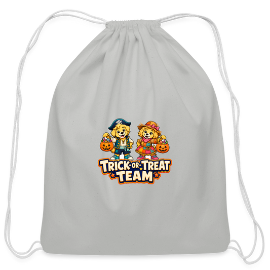 Cotton Drawstring Bag - Light Grey