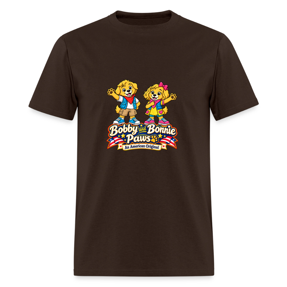 Men's T-Shirt Bobby and Bonnie Paws - brown