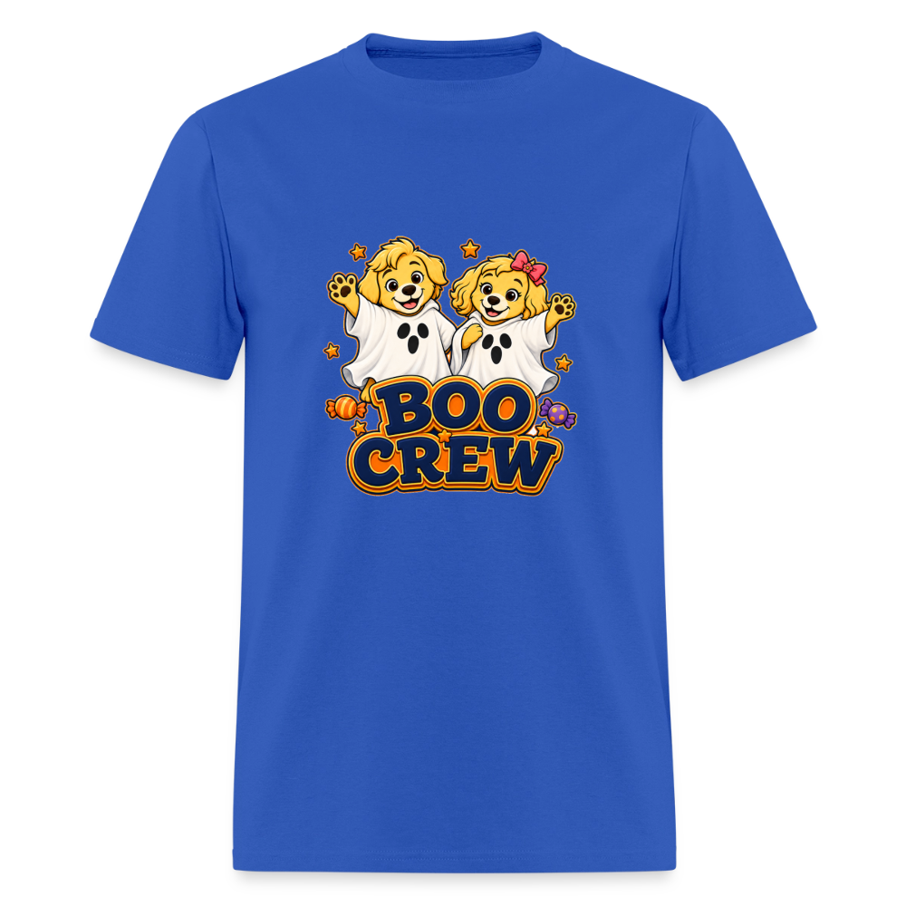 Bobby and Bonnie Halloween Boo Crew Men's T-Shirt - royal blue