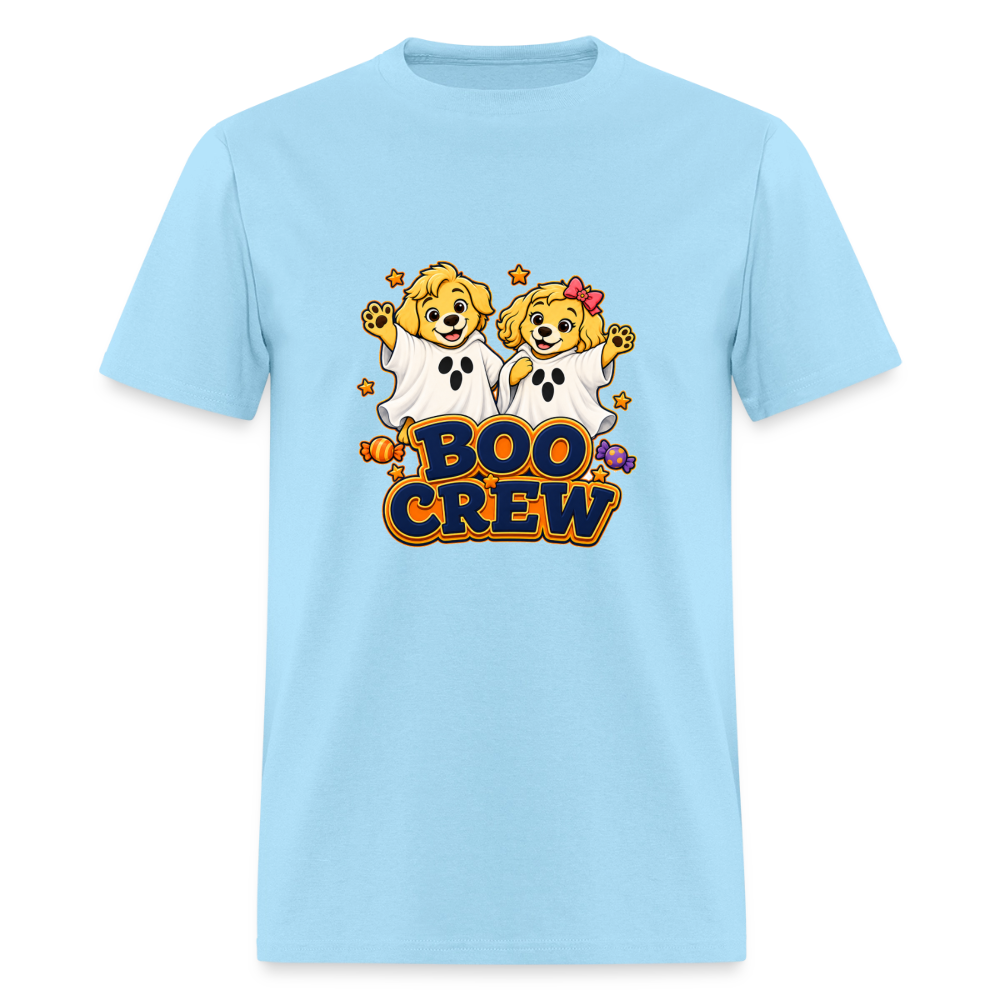 Bobby and Bonnie Halloween Boo Crew Men's T-Shirt - powder blue