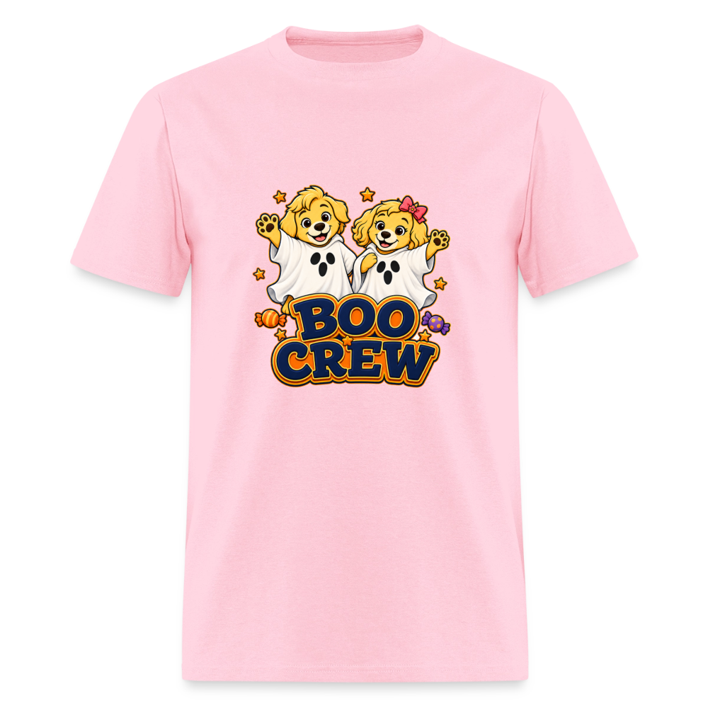 Bobby and Bonnie Halloween Boo Crew Men's T-Shirt - pink