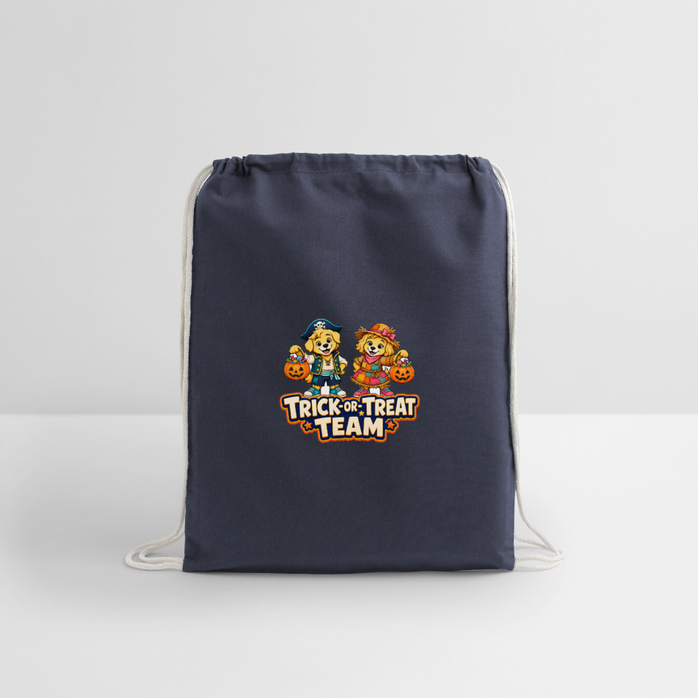 Cotton Drawstring Bag - navy