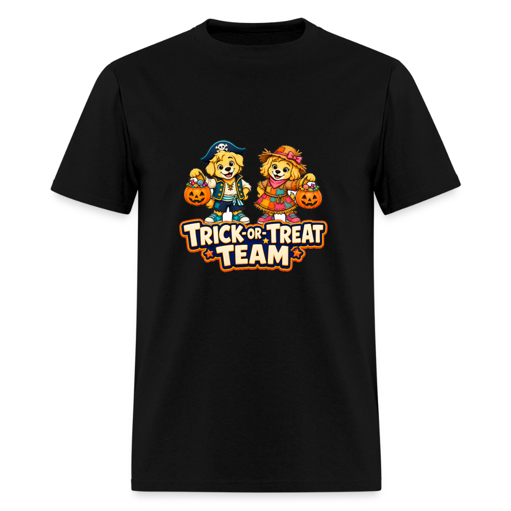 Bobby and Bonnie Halloween Trick or Treat Team Men's T-Shirt - black
