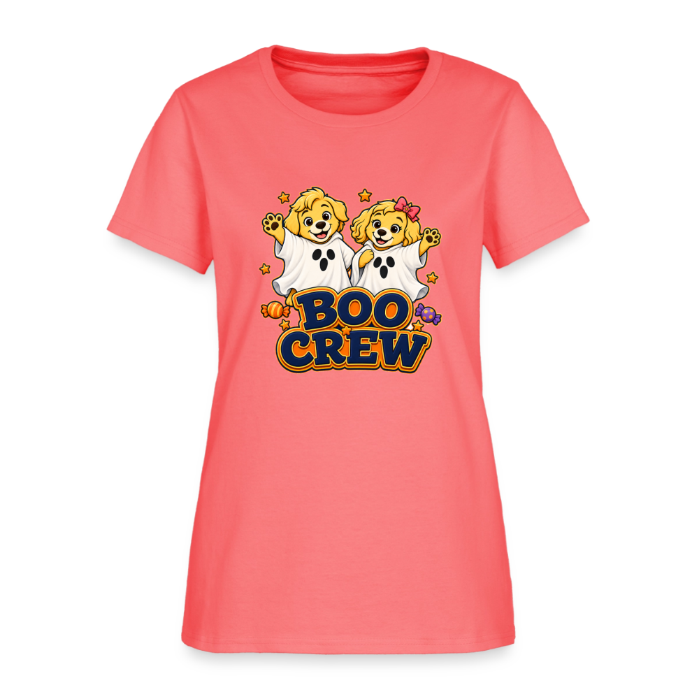 Bobby and Bonnie Halloween Women's T-Shirt - coral
