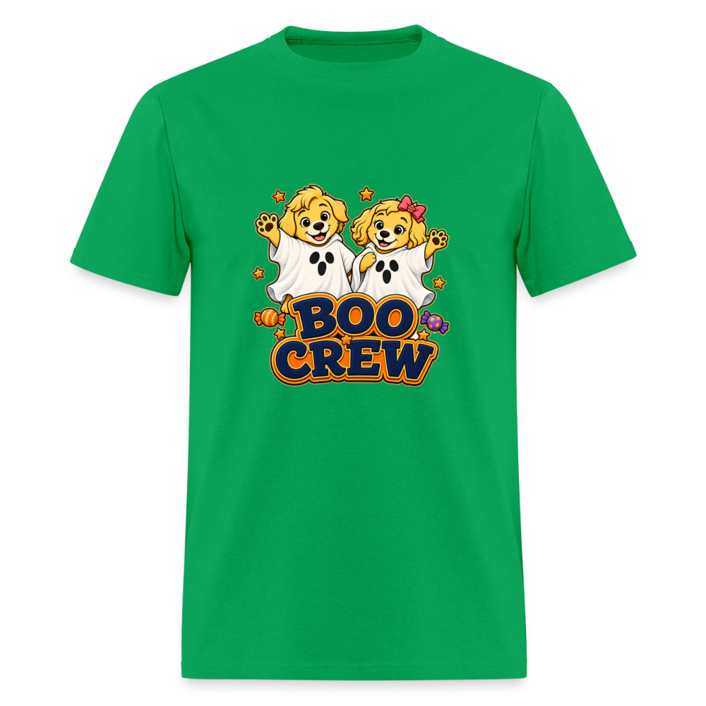 Bobby and Bonnie Halloween Boo Crew Men's T-Shirt - bright green