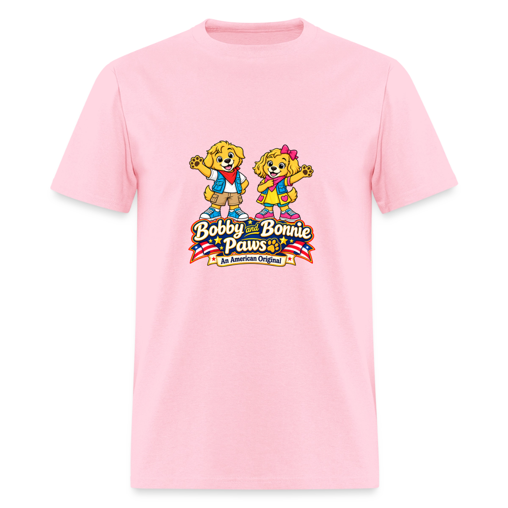 Men's T-Shirt Bobby and Bonnie Paws - pink