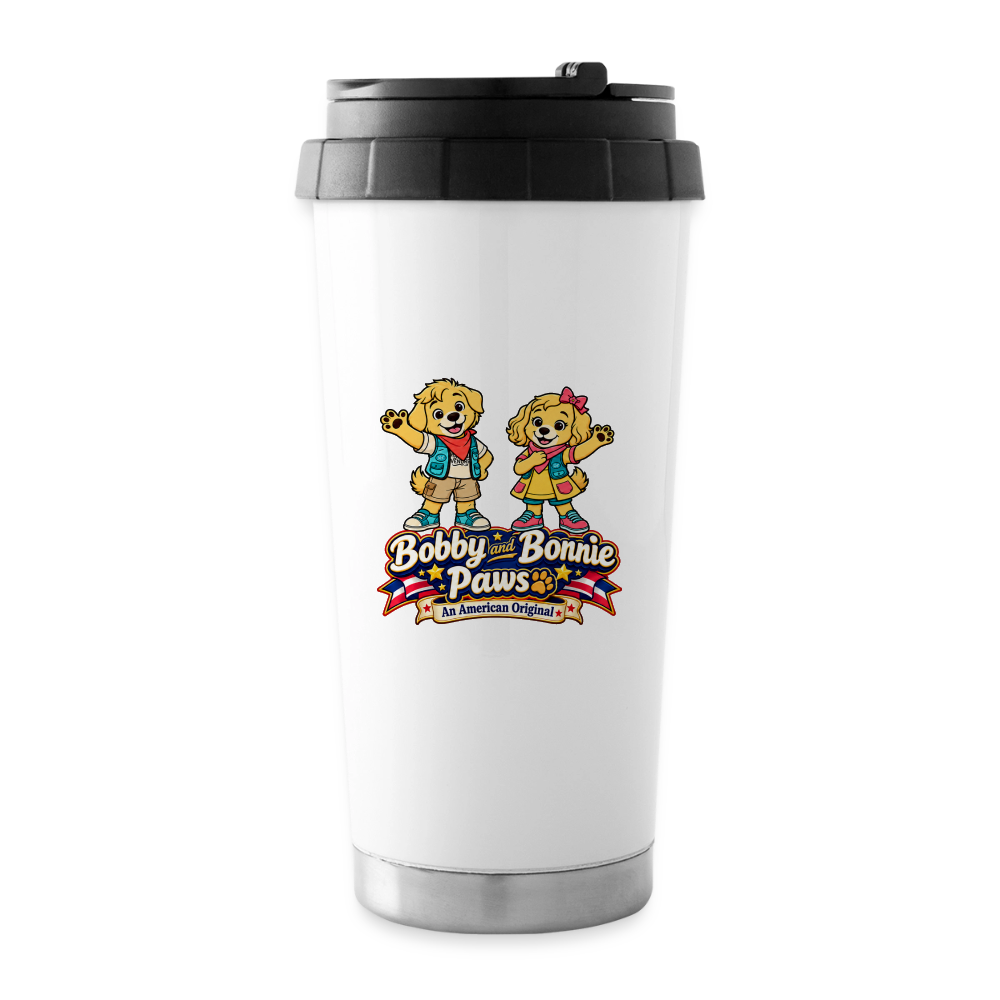 16 oz Travel Mug - white