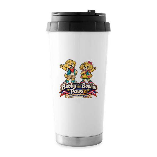 16 oz Travel Mug - white