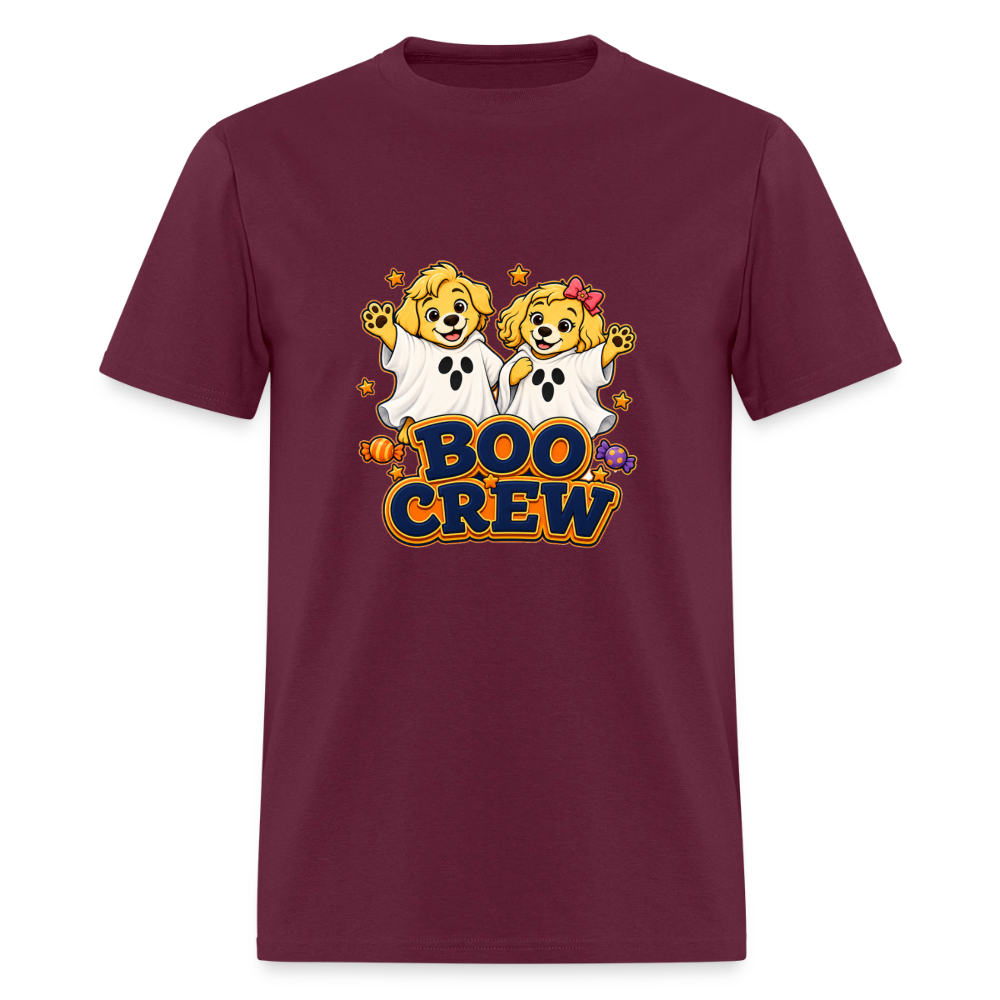 Bobby and Bonnie Halloween Boo Crew Men's T-Shirt - burgundy