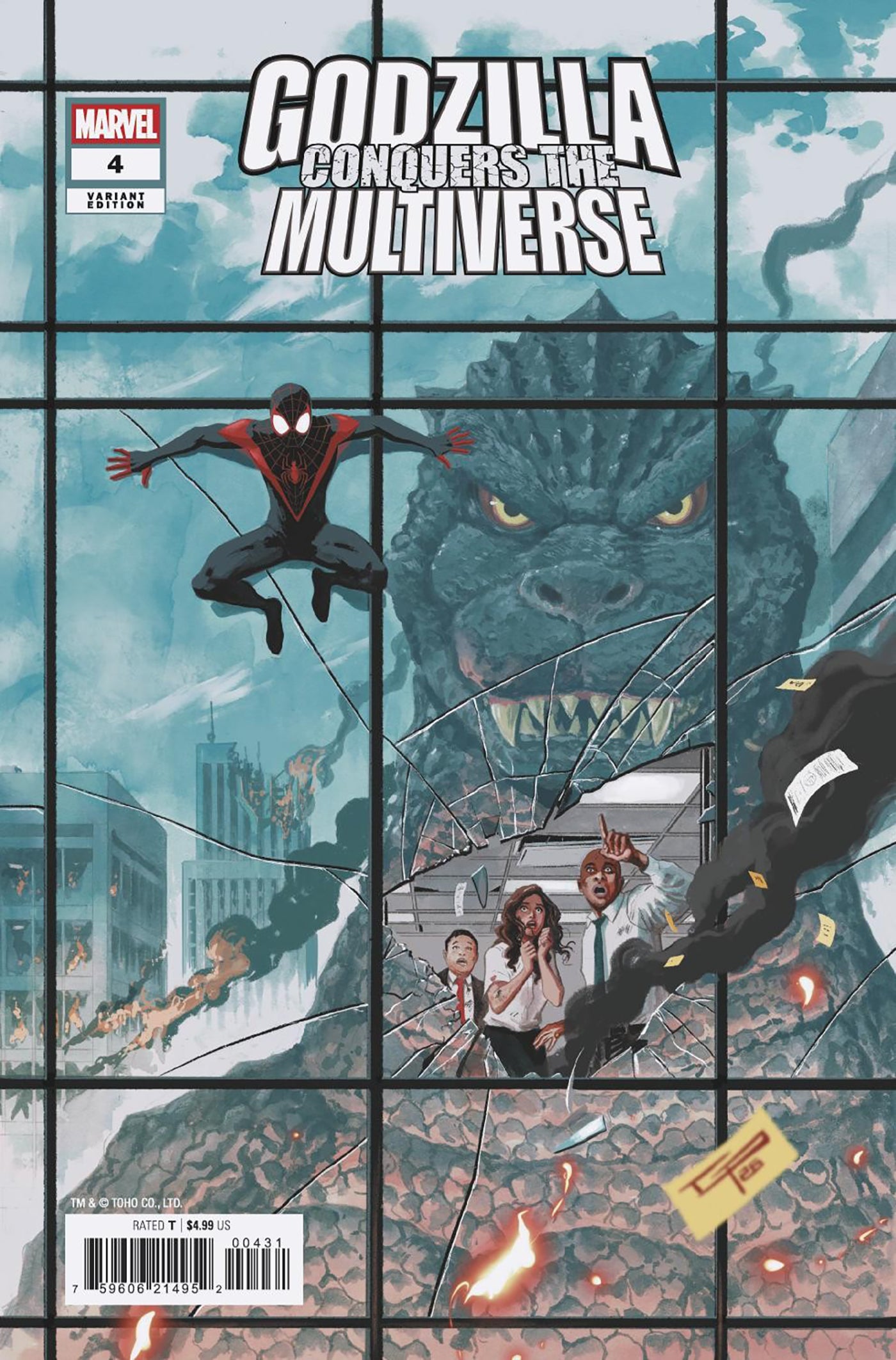 Godzilla Conquers the Multiverse #4 (German Peralta Variant)