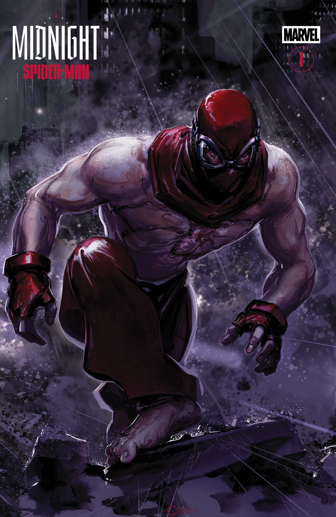Midnight Spider-Man #1 (Clayton Crain 3-Part Connecting Variant)