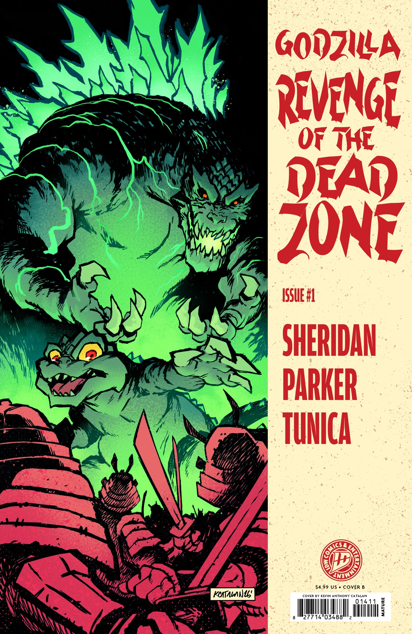 Godzilla: Revenge of the Deadzone - Kai-Sei Era #1 (Kevin Anthony Catalan Homage Variant B)