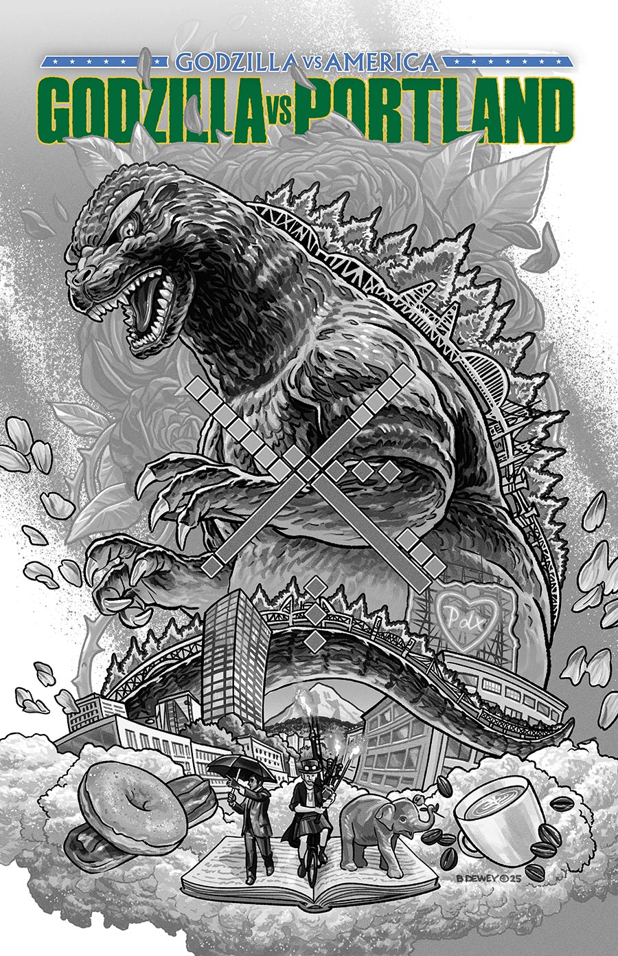Godzilla vs Portland 2nd printing