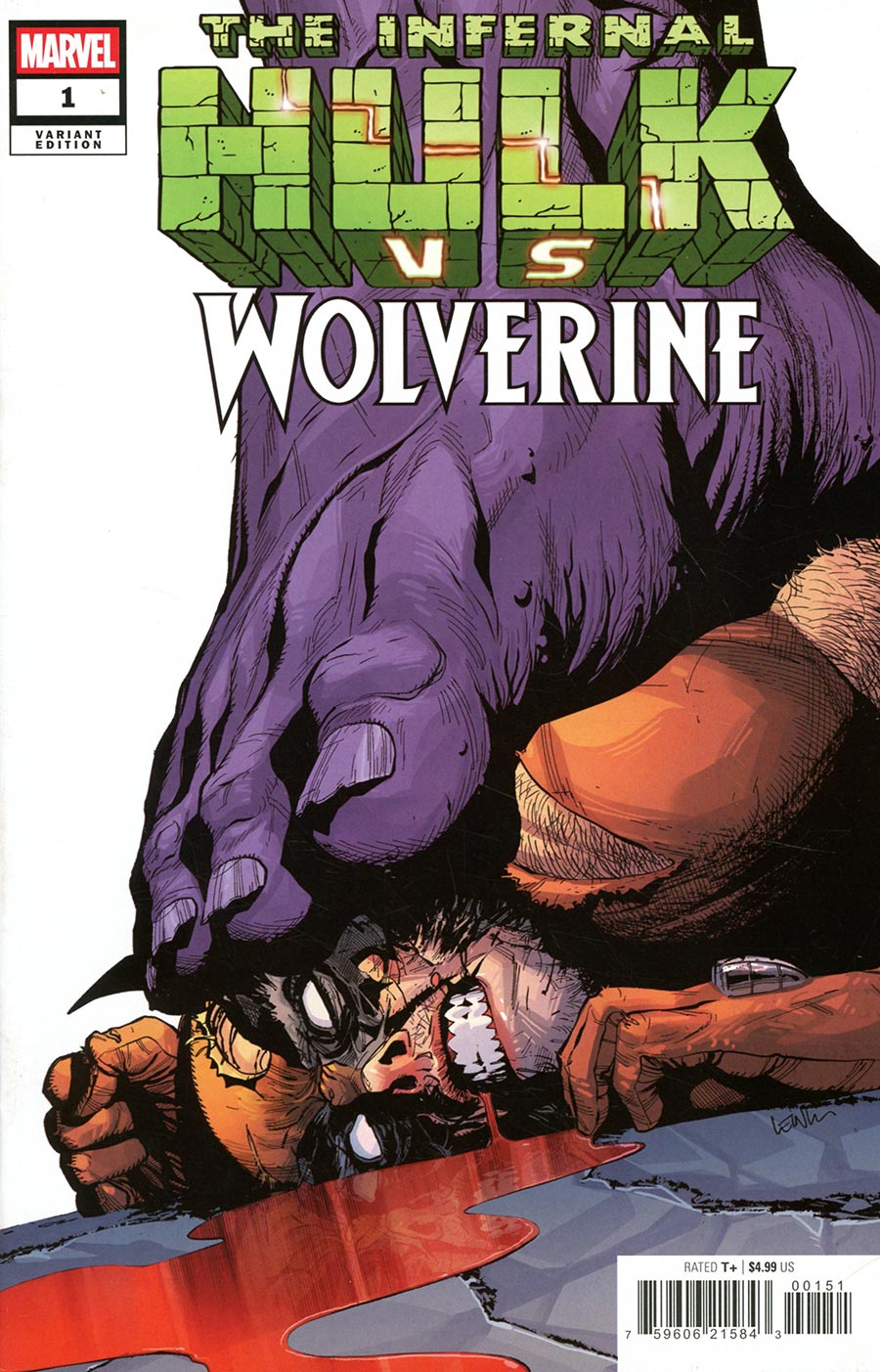 Infernal Hulk vs Wolverine #1 CVR  E