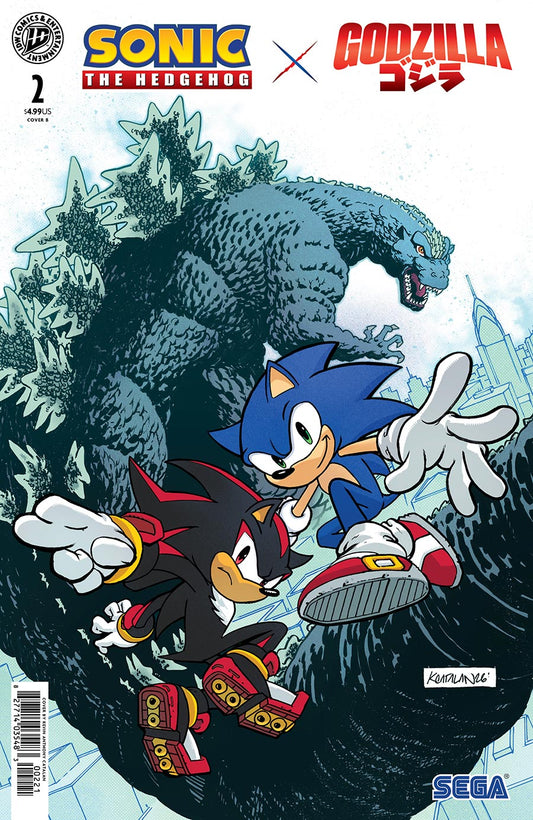 Sonic The Hedgehog X Godzilla #2 CVR B